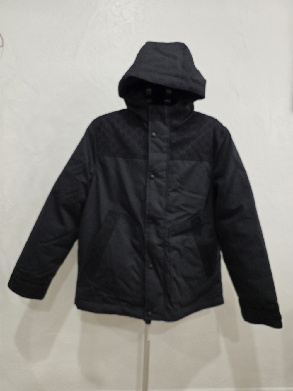 Men's Black Hooded Winter Jacket - Classic Insulated Coat
